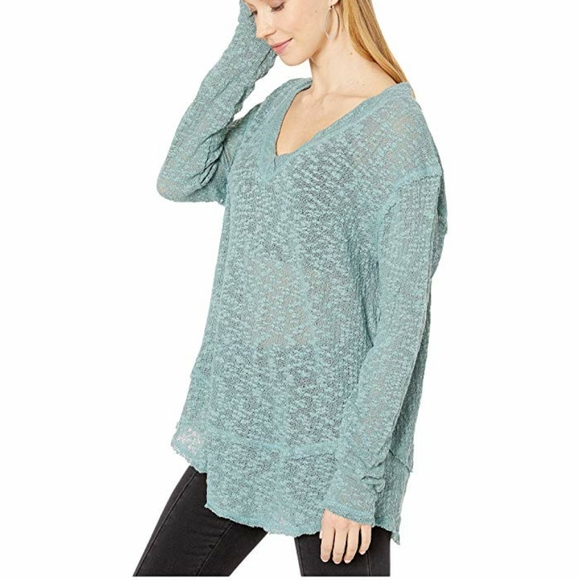 Free People Open Air Hacci Long Sleeve Top - Picture 3 of 7